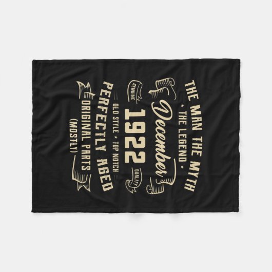 Couverture Polaire Mens Man Myth Legend (Devant (Horizontal))