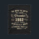 Couverture Polaire Mens Man Myth Legend<br><div class="desc">Mens Man Myth Legend December 1962 60th Birthday Poison 60 Years. Parfait pour papa,  maman,  papa,  men,  women,  friend et family members on Thanksgiving Day,  Christmas Day,  Mothers Day,  Fathers Day,  4th of July,  1776 Independent Day,  Vétérans Day,  Halloween Day,  Patrick's Day</div>
