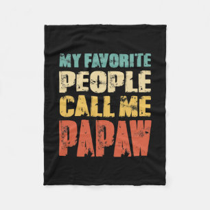 Couverture Polaire Mens Mes Gens Favoris M'Appelent Papaw Drôle Papa