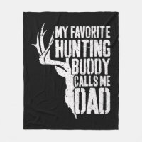 Mens My Favorite Hunting Buddy Calls Me Dad  Deer 