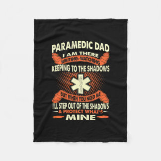 Couverture Polaire Mens Paramedic Dad Waiting Protect Father's Day