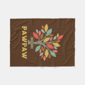 Couverture Polaire Mens Personalized Blessed Pawpaw Tree Father's (Devant (Horizontal))