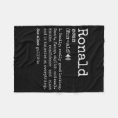 Couverture Polaire Mens Prank Prénom Dictionnaire Signification Drôle (Devant (Horizontal))