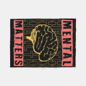 Couverture Polaire Mental Health Awareness Depression Suicide Prevent (Devant (Horizontal))