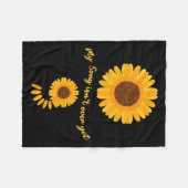 Couverture Polaire Mental Health Semicolon Sunflower Suicide Preventi (Devant (Horizontal))