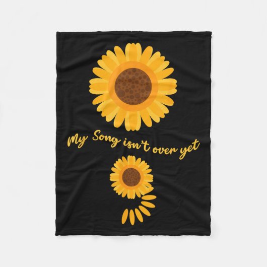 Couverture Polaire Mental Health Semicolon Sunflower Suicide Preventi (Devant)
