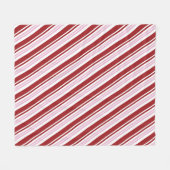 Couverture Polaire Menthe rose et rouge (Devant (Horizontal))