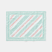 Couverture Polaire Mention Diagonal de Noël ID440 (Devant (Horizontal))
