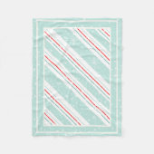 Couverture Polaire Mention Diagonal de Noël ID440 (Devant)