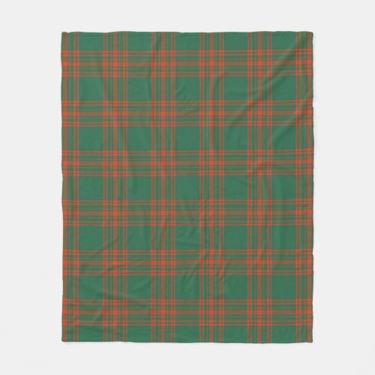 Couverture Polaire Menzies Vert Plaid Ancien (Devant)