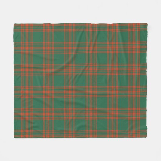 Couverture Polaire Menzies Vert Plaid Ancien (Devant (Horizontal))