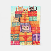 Couverture Polaire Meow Gift Birthday Tower (Devant)