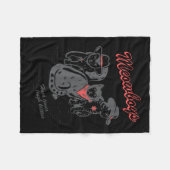 Couverture Polaire Meowboys Hard Times Tough Kitties Cowboy Cats With (Devant (Horizontal))