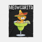 Couverture Polaire Meowgarita - Cinco De Mayo Margarita Amoureux des (Devant)