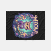 Couverture Polaire Meowl Cat Owl Meme Brainrot Kids Cursed Silly Gen  (Devant (Horizontal))