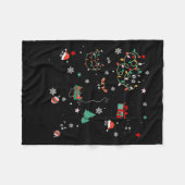 Couverture Polaire Meowy Catmas Cat Christmas Cute Kitten Cats Santa  (Devant (Horizontal))