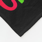 Couverture Polaire Meowy Christmas Xmas Lights Black Cat Pajamas Fami (Coin)