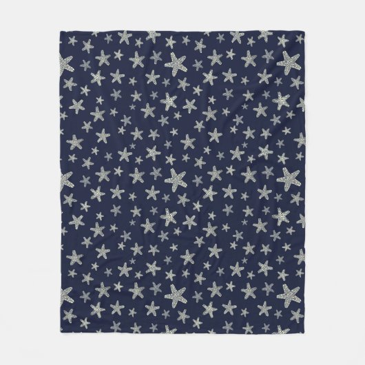 Couverture Polaire Mer de motif d'étoiles de mer (Devant)