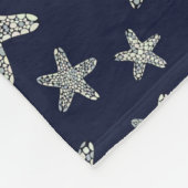 Couverture Polaire Mer de motif d'étoiles de mer (Coin)