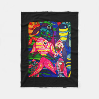 Couverture Polaire mer des poissons