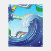 Couverture Polaire Mer Océan Grande Vague Eau (Devant)