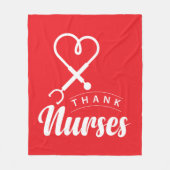 Couverture Polaire Merci aux infirmières (Devant)