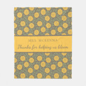 Couverture Polaire Merci De Nous Aider À Bloom Fleece Blanket (Devant)