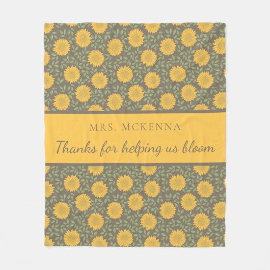 Couverture Polaire Merci De Nous Aider À Bloom Fleece Blanket (Devant)