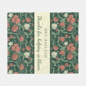 Couverture Polaire Merci De Nous Aider À Bloom Fleece Blanket (Devant (Horizontal))