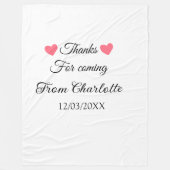 Couverture Polaire merci de venir ajouter un message texte (Devant)