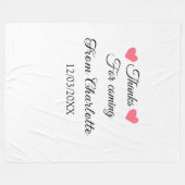 Couverture Polaire merci d'être venu nom du destinataire message text (Devant (Horizontal))