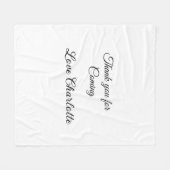 Couverture Polaire merci d'être venu nom du destinataire message text (Devant (Horizontal))