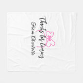 Couverture Polaire merci d'être venu nom du texte message arc en ciel (Devant (Horizontal))