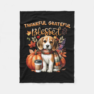 Couverture Polaire Merci gracieux Beagle Chien Heureux Chute Y'