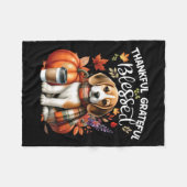 Couverture Polaire Merci gracieux Beagle Chien Heureux Chute Y' (Devant (Horizontal))