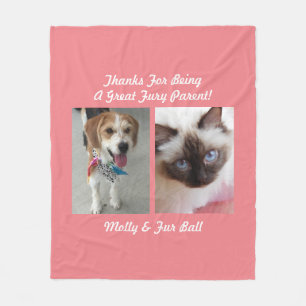 Couverture Polaire Merci Great Fury Parent do-it-yourself Pet Message