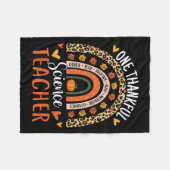 Couverture Polaire Merci professeur de sciences Thanksgiving Rainbow  (Devant (Horizontal))