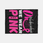 Couverture Polaire Mercredi, Nous Portons Une Sensibilisation Au Canc (Devant (Horizontal))