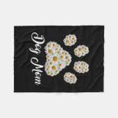 Couverture Polaire Mère Art Meilleur Chien Maman Jour d'anniversaire (Devant (Horizontal))