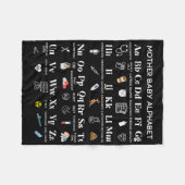 Couverture Polaire Mère bébé infirmière Alphabet Mbu Appréciation Pos (Devant (Horizontal))