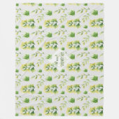 Couverture Polaire Mère-belle-mère personnalisée MOM Stepmamie verte (Devant)