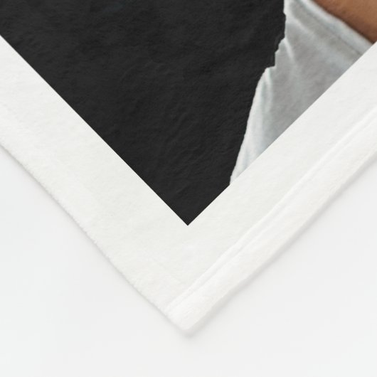 Couverture Polaire Mère collage photo blanc (Coin)