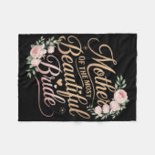 Couverture Polaire Mère de la mariée la plus belle, mariage de mariag (Devant (Horizontal))