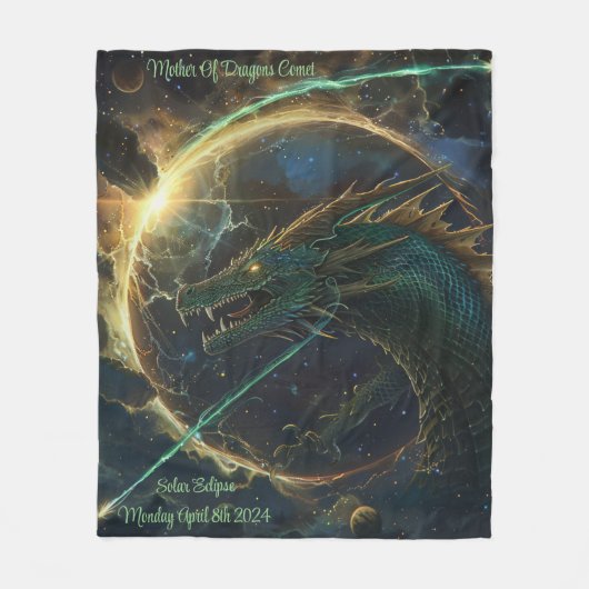 Couverture Polaire Mère Des Dragons Comet & Eclipse (Devant)