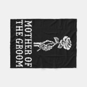 Couverture Polaire Mère Du Groom Skeleton Gothique Bachelor Weddi (Devant (Horizontal))