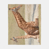 Couverture Polaire Mère Et Bébé Giraffe (Devant)