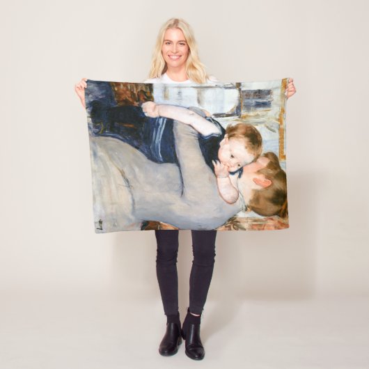 Couverture Polaire Mère et enfant, Mary Cassatt (En situation)