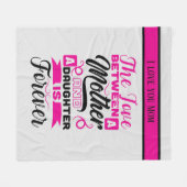 Couverture Polaire Mère Fille ajouter un texte (Devant (Horizontal))