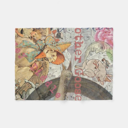 Couverture Polaire Mère Goose Nursery Rhyme Fairy Tale (Devant (Horizontal))