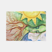 Couverture Polaire Mère Terre Déesse Gaia (Devant (Horizontal))